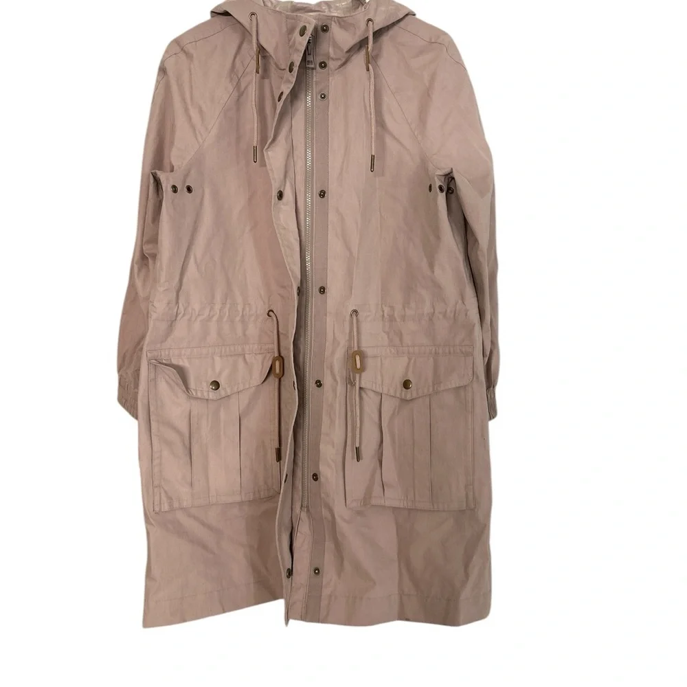 Madewell Women's Anorak Raincoat Mauve Color.Size Small - Picture 3 of 5